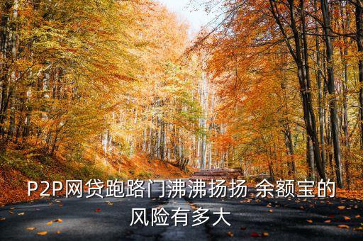 p2p跑路是什么風(fēng)險(xiǎn)，P2P網(wǎng)貸跑路門沸沸揚(yáng)揚(yáng) 余額寶的風(fēng)險(xiǎn)有多大