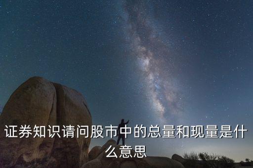股票中總量是什么意思，股票總量是什么意思