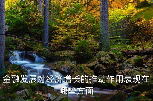 金融發(fā)展對經(jīng)濟增長的推動作用表現(xiàn)在哪些方面