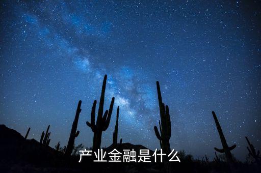 產(chǎn)業(yè)金融是什么，產(chǎn)業(yè)金融是什么