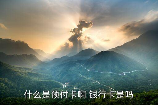 什么是預付卡受理業(yè)務，什么是預付卡啊 銀行卡是嗎
