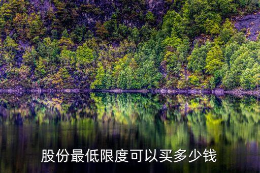 ?？低曄拗乒砂词裁磧r格買，股份最低限度可以買多少錢