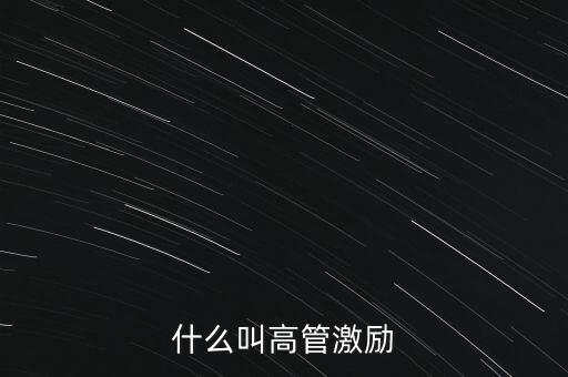 什么是高管獎(jiǎng)金，什么叫高管激勵(lì)