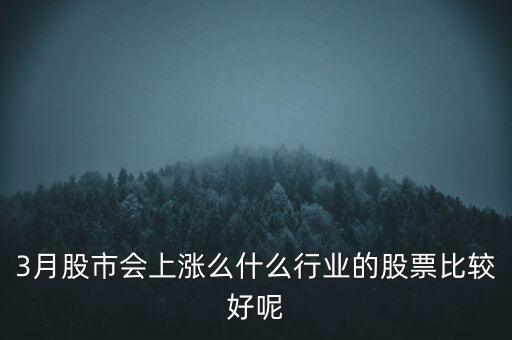 3月股市會上漲么什么行業(yè)的股票比較好呢