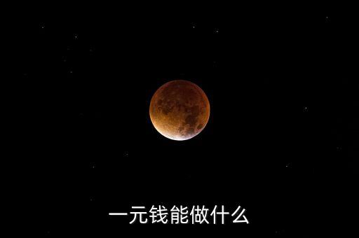 一元錢能做什么