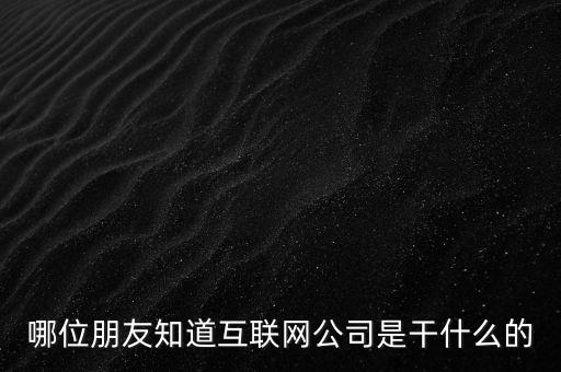 什么是互聯(lián)網(wǎng)公司，什么是互聯(lián)網(wǎng)金融公司