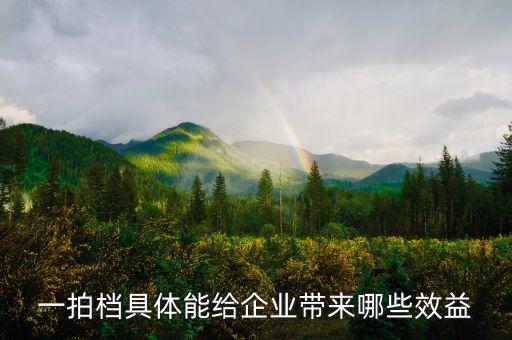 一拍檔具體能給企業(yè)帶來哪些效益