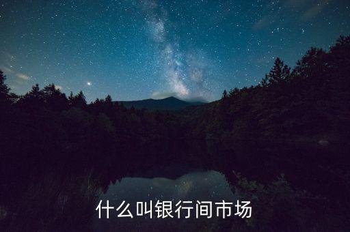 什么是銀行間市場，銀行間市場具體是指什么業(yè)務(wù)主體對象主要是什么可以用通俗的