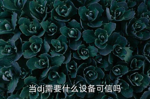 做dj需要投資什么設(shè)備，做DJ需要什么設(shè)備