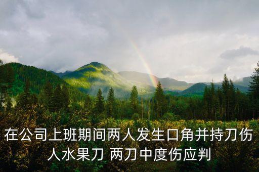 持刀入公司傷人定什么罪，持刀傷人是什么罪有什么處罰