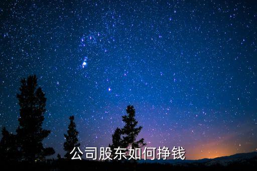 公司大股東掙什么錢，公司股東如何掙錢