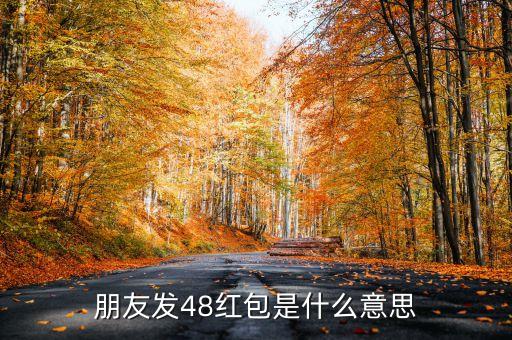 朋友發(fā)48紅包是什么意思