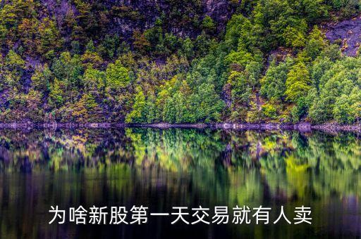 新股為什么有人賣，很好奇為什么新股一上市就會(huì)有人賣股票真的