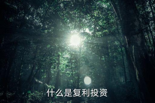 復(fù)利投資是什么意思，什么叫復(fù)利投資方式