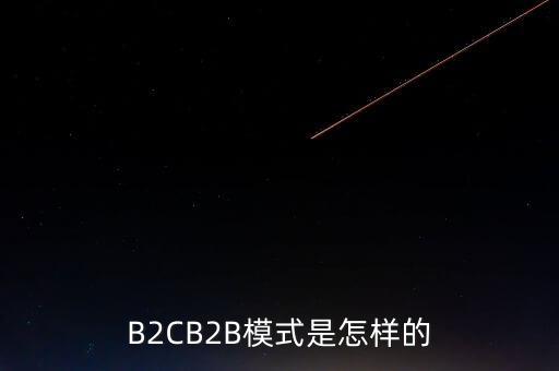 2b商業(yè)模式是什么，請(qǐng)問(wèn)什么是B2BB2C