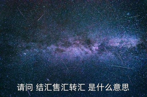 結(jié)匯和購(gòu)匯是什么意思，結(jié)匯或購(gòu)匯業(yè)務(wù)是指什么意思呢