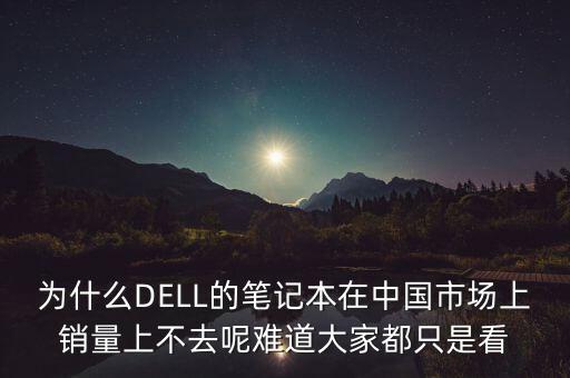 為什么DELL的筆記本在中國市場上銷量上不去呢難道大家都只是看