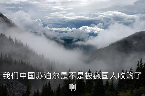 我們中國蘇泊爾是不是被德國人收購了啊