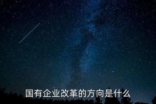 國(guó)企改革的主攻方向是發(fā)展什么制，國(guó)企改革的主攻方向是發(fā)展什么制