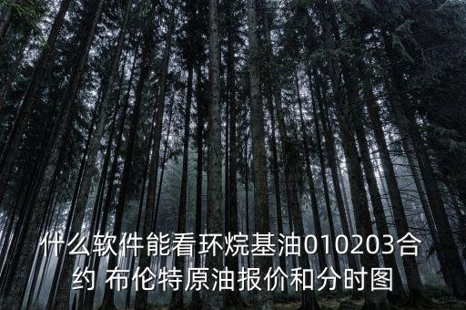 布倫特原油價格在什么地方查，什么軟件能看環(huán)烷基油010203合約 布倫特原油報價和分時圖