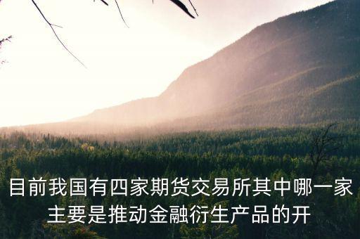 目前我國有四家期貨交易所其中哪一家主要是推動(dòng)金融衍生產(chǎn)品的開