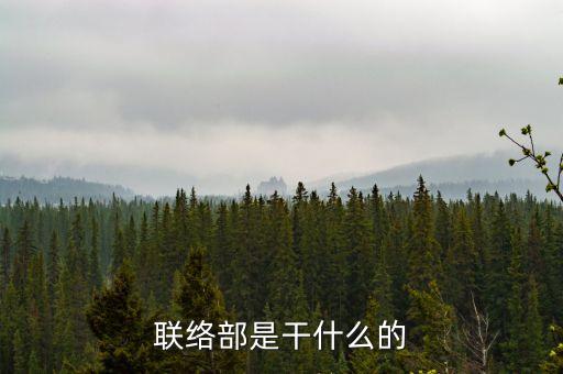 聯(lián)絡(luò)互動(dòng)做什么的，聯(lián)絡(luò)部是干什么的