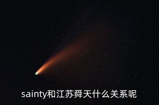 sainty和江蘇舜天什么關(guān)系呢