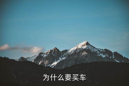 小家庭為什么要買車，為什么要買車