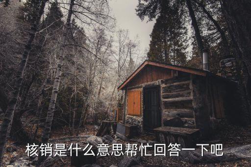 什么是不良資產(chǎn)核銷，核銷是什么意思