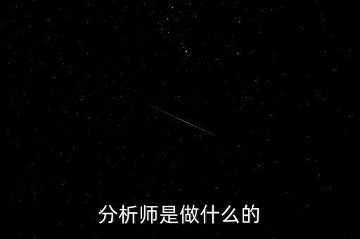 浪潮集團(tuán)經(jīng)營(yíng)分析師做什么，分析師是做什么的