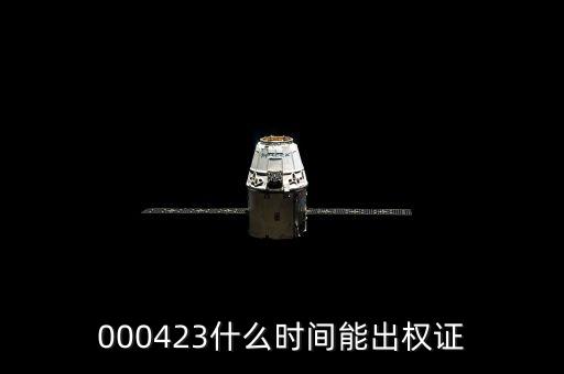 000423什么時間能出權(quán)證