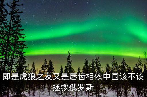 中國為什么要救俄羅斯，二鵲救友中二鵲俄爾揚去的目的是