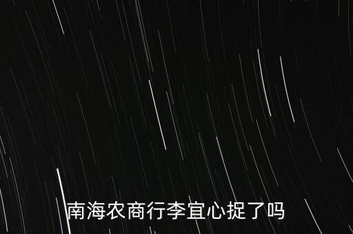 南海農(nóng)商行董事長(zhǎng)叫什么，黃歧有南海農(nóng)商銀行嗎