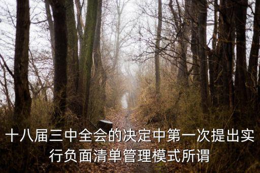 市場準入負面清單制度是什么，為什么要制定市場準入負面清單