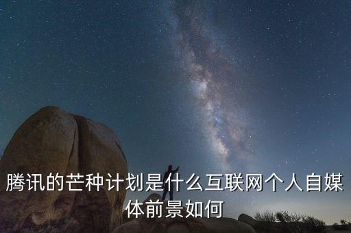 什么是芒種計劃，騰訊的芒種計劃是什么互聯(lián)網(wǎng)個人自媒體前景如何