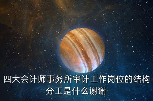 四大審計是做什么的，四大會計師事務所審計工作崗位的結構分工是什么謝謝