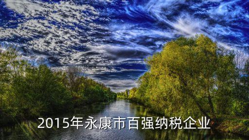 2015年永康市百強(qiáng)納稅企業(yè)