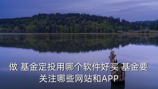 做 基金定投用哪個(gè)軟件好買(mǎi) 基金要關(guān)注哪些網(wǎng)站和APP
