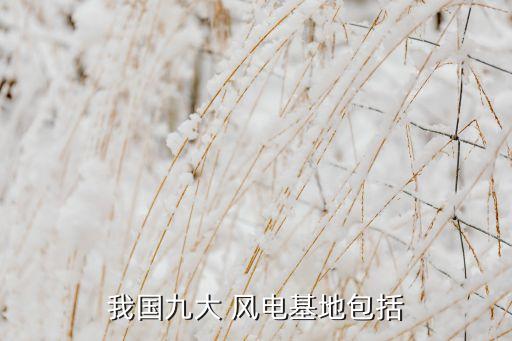 我國九大 風(fēng)電基地包括