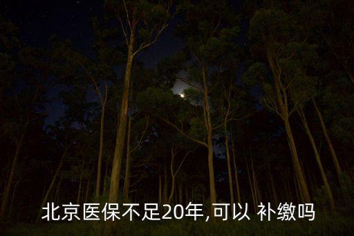 北京退休人員補繳醫(yī)療,退休人員醫(yī)保一次性補繳