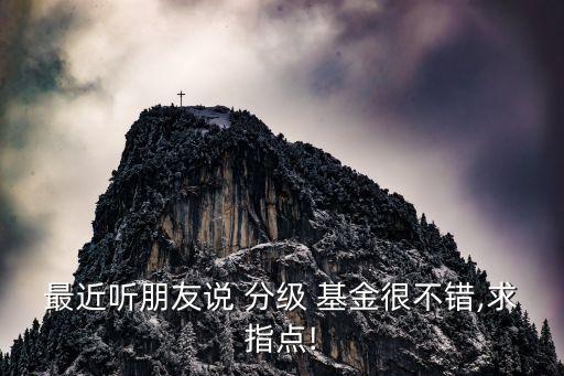 最近聽朋友說 分級 基金很不錯,求指點!