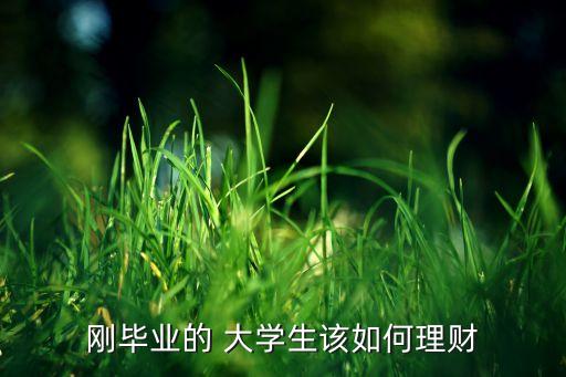 剛畢業(yè)的 大學生該如何理財