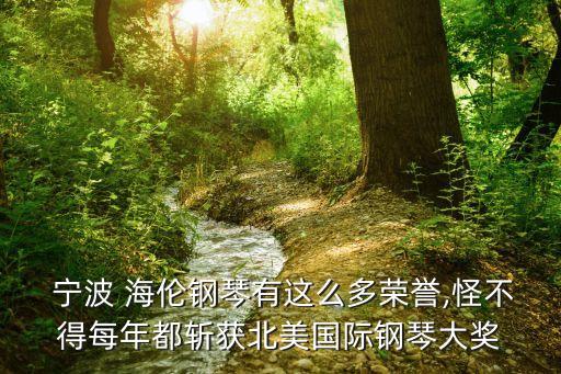  寧波 海倫鋼琴有這么多榮譽(yù),怪不得每年都斬獲北美國(guó)際鋼琴大獎(jiǎng)