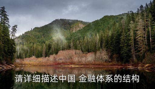 請詳細描述中國 金融體系的結(jié)構(gòu)