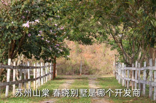 蘇州山棠 春曉別墅是哪個(gè)開發(fā)商