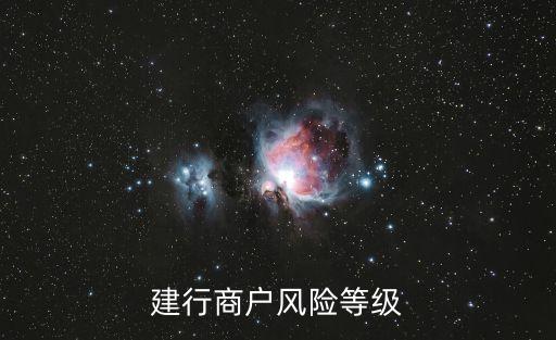 建行商戶風險等級