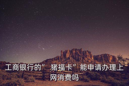 工商銀行的” 豬?？ā蹦苌暾?qǐng)辦理上網(wǎng)消費(fèi)嗎