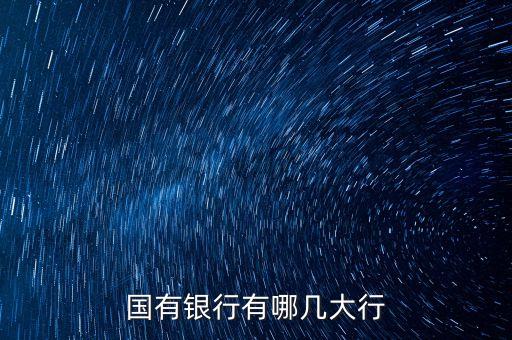 國有銀行有哪幾大行