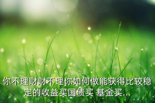 你不理財(cái)財(cái)不理你如何做能獲得比較穩(wěn)定的收益買國債買 基金買...