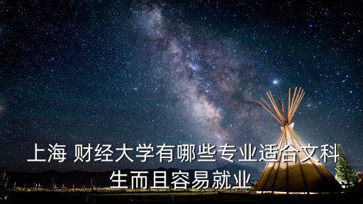  上海 財經(jīng)大學(xué)有哪些專業(yè)適合文科生而且容易就業(yè)